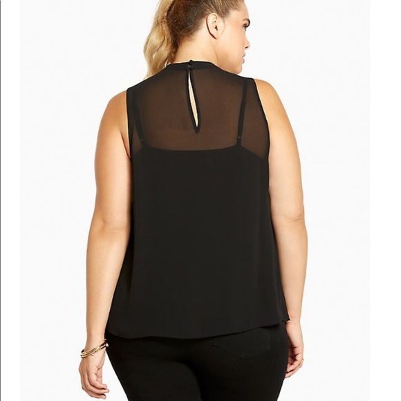 Torrid Chiffon Ruffle Tank - Picture 2 of 2